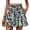 Blue, variant on Womens High Waisted Flowy Shorts Casual Ruffle Hem Wide Leg Summer Shorts for Women Beach Vacation Lounge Comfy Dressy Shorts, Size S-2XL
