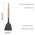 thumbnail image 2 of Unique Bargains Silicone Spatula 4 Pack Heat Resistant Non Stick Turner Gray, 2 of 7