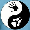 thumbnail image 3 of CafePress - Wolf Therian Ying Yang Fitted T Shirt - Fitted T-Shirt, Vintage Fit Soft Cotton Tee, 3 of 4