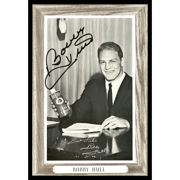 Bobby Hull Autographed 1964-67 Beehive Group 3 4.5x6.5 Photo Chicago Blackhawks SKU #176384