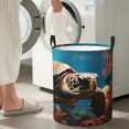 thumbnail image 4 of Laundry Basket, Realistic Turtle Laundry Hamper Waterproof Laundry Bag Clothes Hamper Laundry Bin with Handles for Bedroom, Living Room, Kids Room, 4 of 6