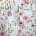 thumbnail image 6 of Baby Essentials Baby Girl 3-Piece Layette Set, Bodysuit, Floral Shorts & Sun Bucket Hat, Spring Summer Vacation Outfit, (Mama's Mini Pink Floral, 9 months), 6 of 6