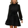 thumbnail image 4 of Vestido, Vestido Suave Agradable A La Piel Ligero Transpirable Lavable A Máquina De Moda Con Cintura Para Fiesta Para Trabajar ANGGREK Otros, 4 of 7