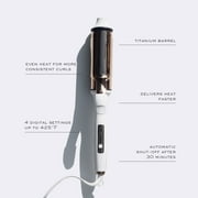 Kristin Ess Hair 2 inch Titanium Curling Iron for Big Blowout Waves + Volume - Salon Professional Wide + Large Barrel Curling Iron - Dual Voltage + Auto Shut-Off - Smooth + Shiny Curls