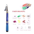 thumbnail image 4 of Yimiti .0-2.4M Super Short Sea Rod With Telescopic Fiberglass Fishing Rod Reel Set,1.7, 4 of 8
