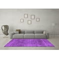 thumbnail image 3 of Ahgly Company Indoor Square Abstract Purple Modern Area Rugs, 4' Square, 3 of 4
