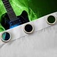 thumbnail image 4 of Homewish Music Instrument Pattern Blackout Curtains Set of 2 (52x84 Each),Electric Guitar Window Curtains,Green Blue Black Curtains and Drapes For Teens,Luxury Bedroom Decor, 4 of 6