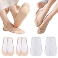 thumbnail image 2 of ManxiVoo Ice No Show Thin Liner Comfort Socks for Women 4 Pack Non Slip Fit Every Shoe Style, 2 of 9