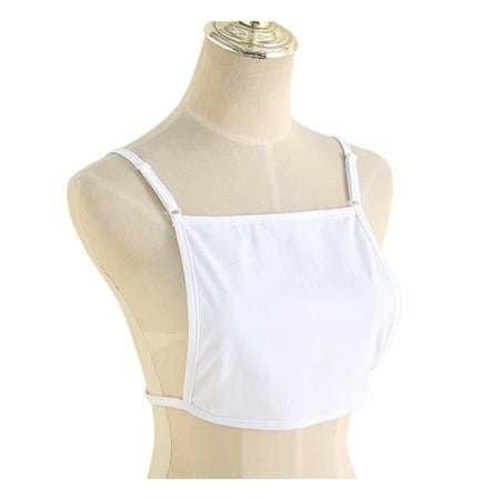 Skymirror Women Anti-exposure Chest Wrap Backless Invisible Mock Camisole Bra Wrapped Chest Overlay Modesty Panel Vest Women Cleavage Cover Camisole Underwear