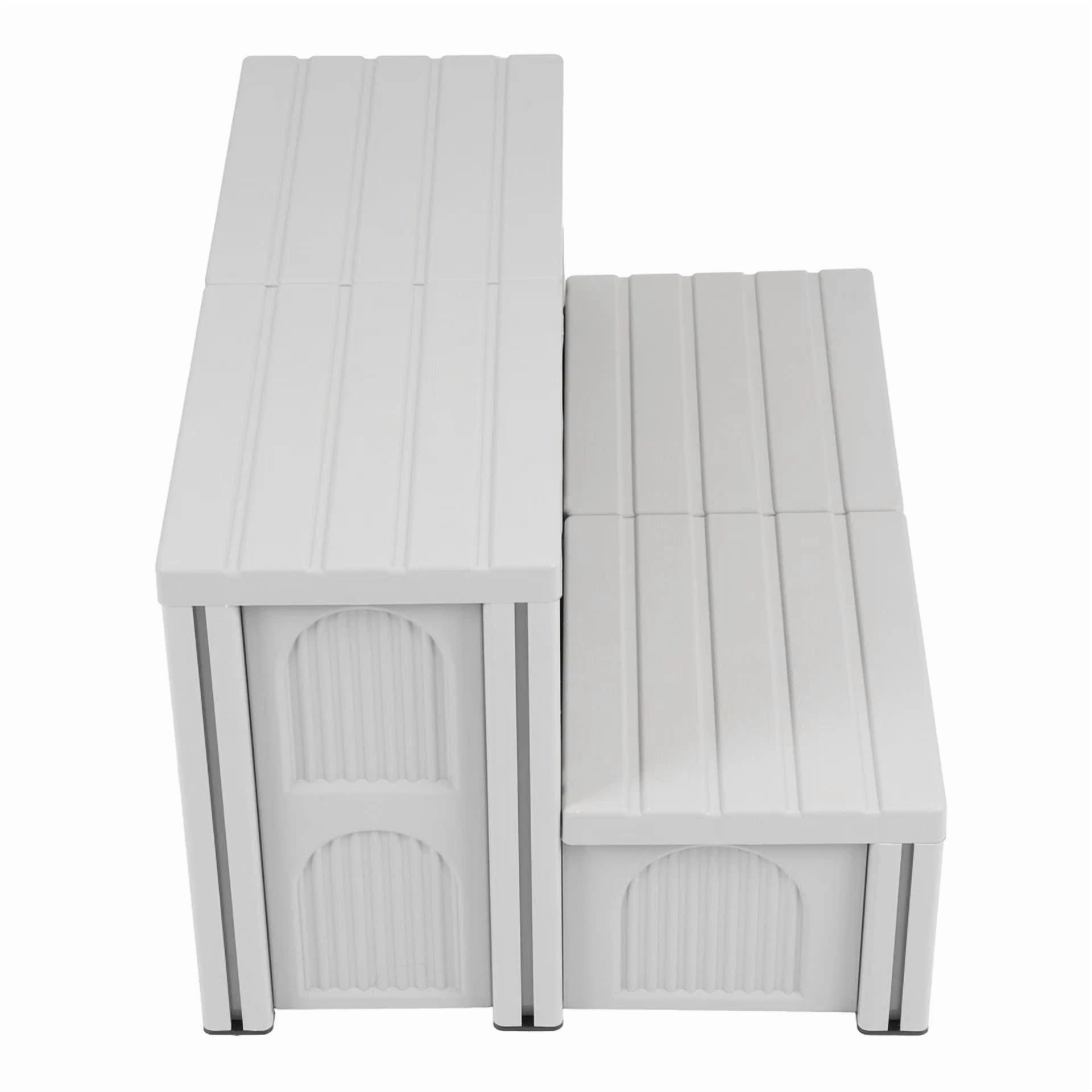 Kojem Spa Hot Tub Step, 2-Step Stool With Storage, Non-Slip Multi Purpose Stairs