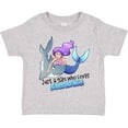 thumbnail image 3 of Inktastic Just a Girl Who Loves Sharks Mermaid Girls Toddler T-Shirt, 3 of 5