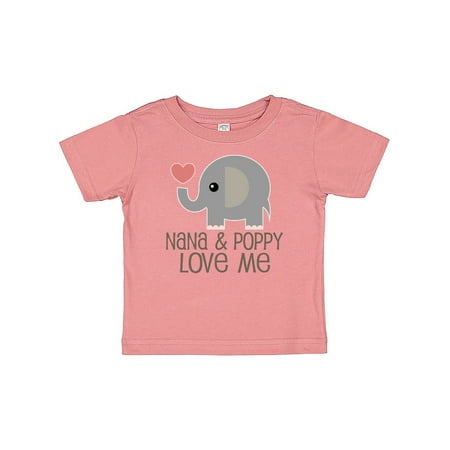 

Inktastic Nana and Poppy Love Me Gift Baby Boy or Baby Girl T-Shirt