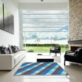 thumbnail image 7 of Ahgly Company Machine Washable Indoor Rectangle Transitional Midday Blue Area Rugs, 4' x 6', 7 of 7