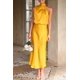 thumbnail image 4 of Vestido PRETTYGARDEN de satén sin mangas con cuello simulado amarillo XL, 4 of 8