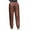 Coffee, variant on BSDJILFG Winter Pants for Women High Elastic Waist Thermal Straight Leg Loungewear Trouser L-4XL Fall Winter Clothes