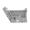 thumbnail image 3 of 35mm DIN Rail Terminal Block End Stopper Mounting Clips Gray, 50pcs, Made Of Plastic, Screw Fixed Type, Suitable For 35mm Rail, 3 of 8