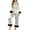 White, variant on Lopecy-Sta Pajamas for Women Set Gift for Mom Women's 2 Piece Pajama Set Contrast Mesh Ruffled Long Sleeve Belted Shirt And Pants Lounge Set
