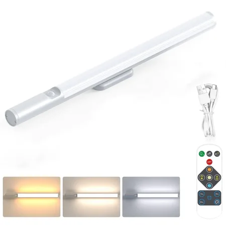 

Wireless LED under cabinet light cabinet light with motion sensor magnetic light bar cabinet light with USB charging function remote control