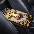 thumbnail image 3 of Renewold Cow Sunflower Leopard Print Car Center Console Cover, Armrest Cover for Car, Auto Armrest Cushion Seat Box Pad for Most Cars Trucks and SUV, 3 of 6