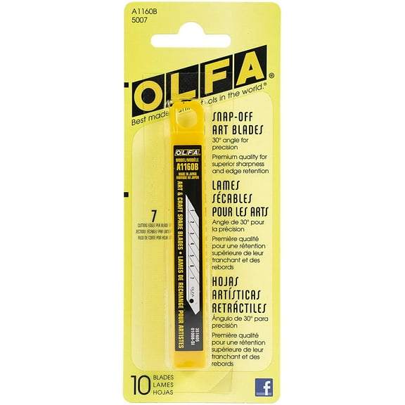 Olfa Snap-Off Art Blades, 10/Pkg.