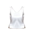 thumbnail image 2 of White Womens Summer Tops V Neck Large Size Suspender Vest In Summer Versatile Temperament Sleeveless Top Tank Tops for women, 2 of 4