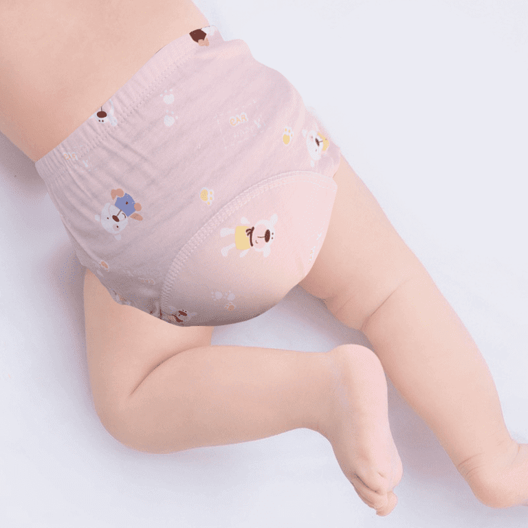 Boy Girls Underwear Training Pants Kids Potty Washable Diaper