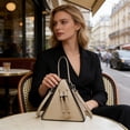 thumbnail image 7 of Triangles Crossbody Bag Lightweight Handbag Personalized Daily Commuting Shoulder Bag Small Item Organizer Stylish Practical Handbag for Shopping Dating Office Casual Use, 7 of 7