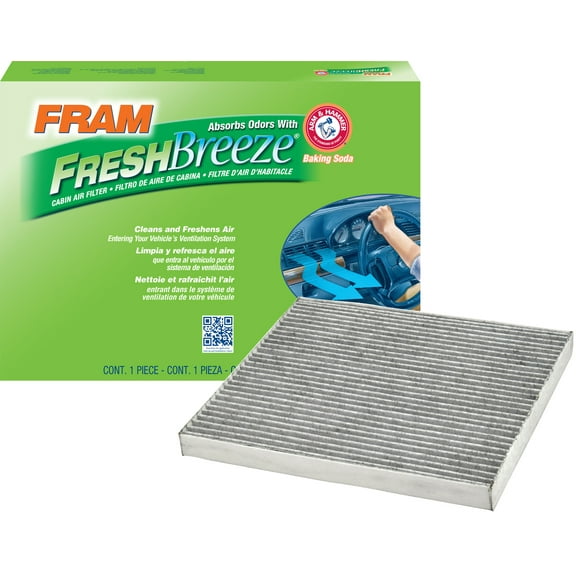 FRAM Fresh Breeze Cabin Air Filter CF10371 with Arm & Hammer Baking Soda, for Select Cadillac Vehicles Fits select: 2003-2005,2008-2013 CADILLAC CTS