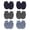 Z04-Navy, variant on Baby Mittens, Toddler Mittens No Scratch Cotton Elastic Wrist Gloves Soft Breathable Scratch Protection Mitts for 6 Pc