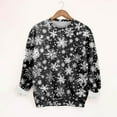 thumbnail image 4 of Chandails de Noël pour Femmes 2025 Col Rond Hiver Fêtes Mignons Pulls, 4 of 5