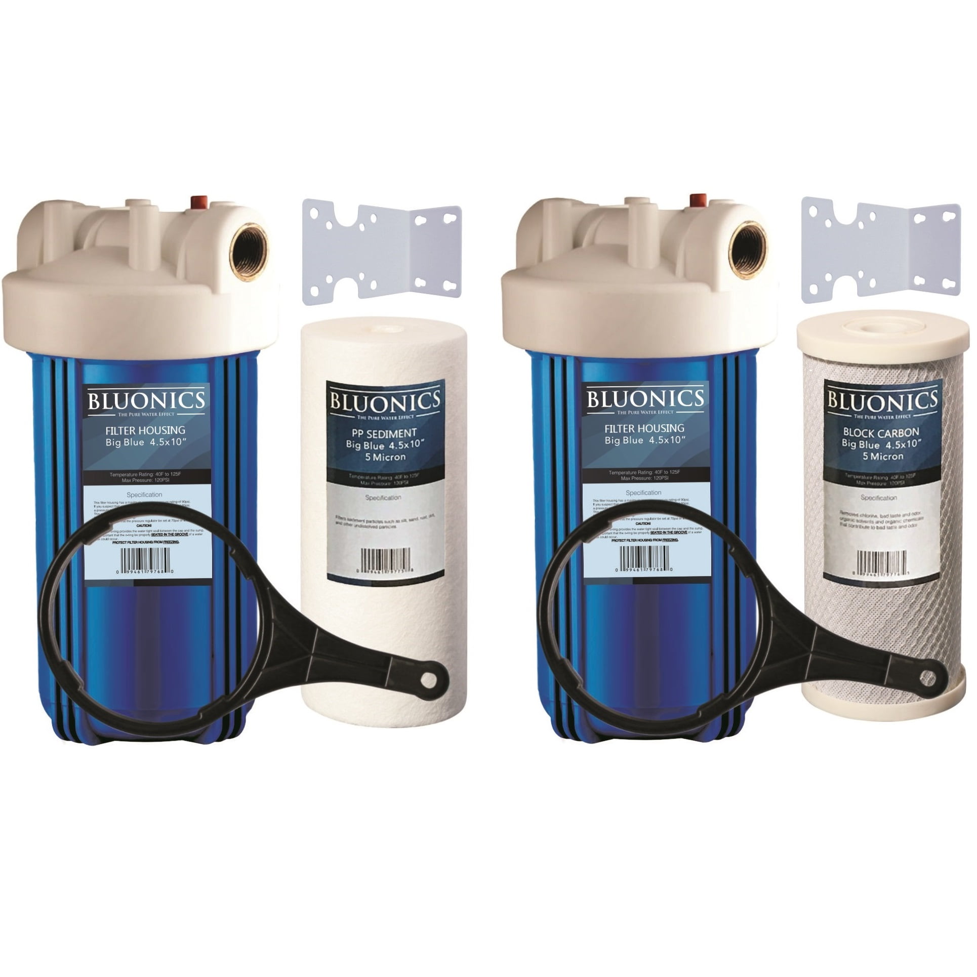 Whole House Water Filter Carbon Block 10 Big Blue Cartridge Included