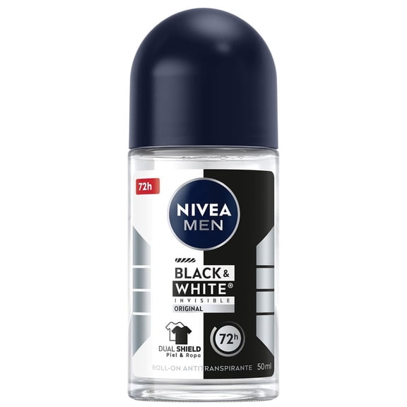 Antitranspirante NIVEA MEN invisible black & white roll on 50 ml