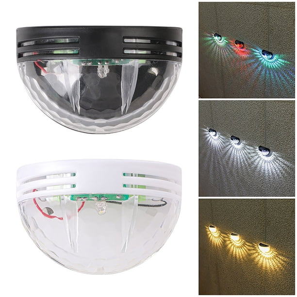 Fiudx Juego de 2 Lámparas Solares de Pared, Luces Decorativas para Exteriores, Panel Solar de Alta Eficiencia, Ahorro de Energía, Resistencia Al Agua Ip65, Iluminación para Cercas de Jardín, Ambiente