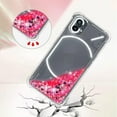 thumbnail image 5 of Glitter Liquid Case for Nothing Phone 1 for Gi     Women, Bling Quicksand Clear Soft TPU Cover Shiny Sparkle Luxury Floating Protective Case for Nothing Phone 1      Rose Red, 5 of 14