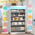thumbnail image 5 of NEGYLIM 6 Drawer White Dresser, High Gloss Dresser with LED Light for Bedroom, Living Room, Hallway, Easy Assembly, 5 of 11