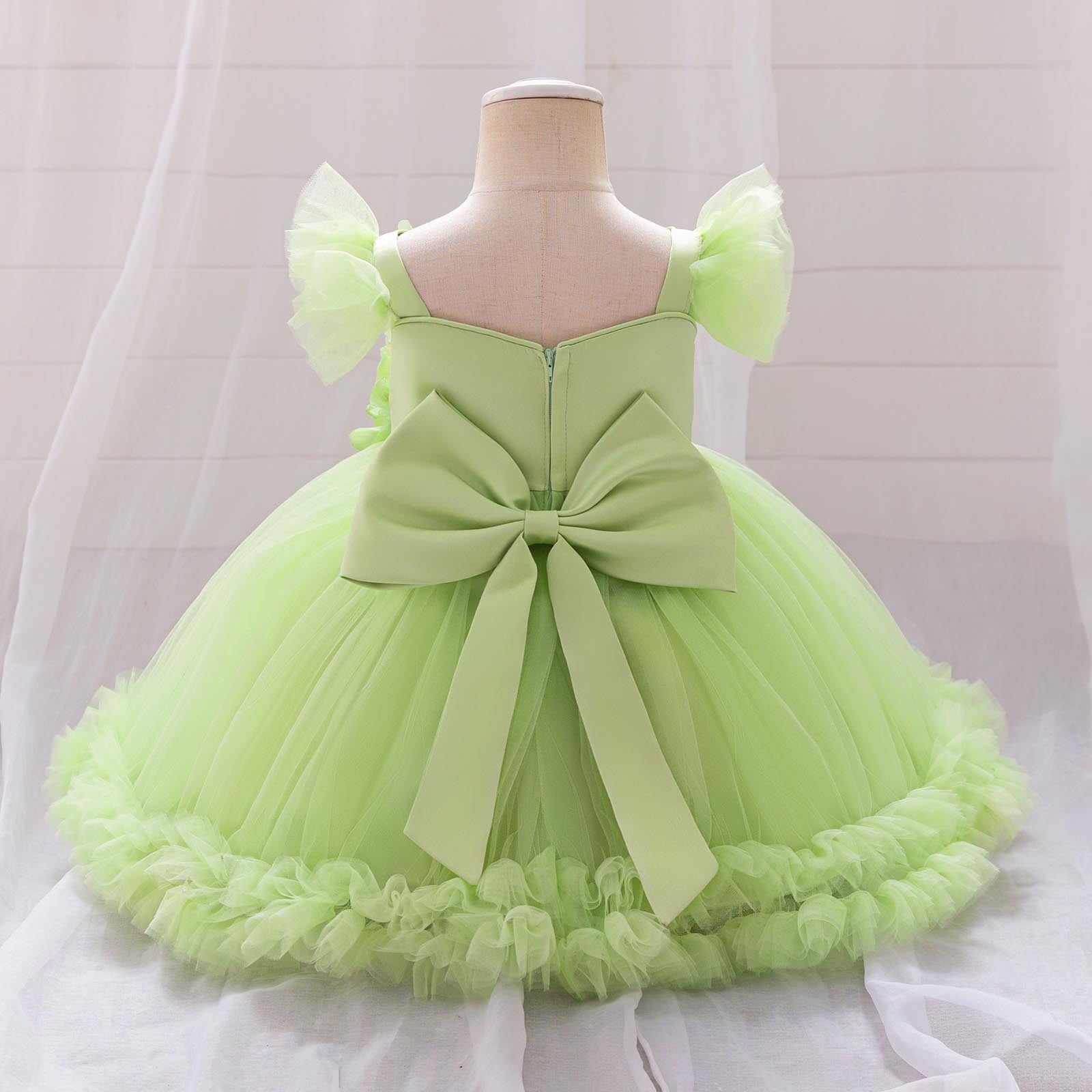 Toddler Baby Tutu Dress Sequins Sleeveless Tulle Dress First Birthday Cake Smash Pageant Clothes for Photo Shoot