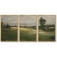 thumbnail image 4 of Drsoum Vintage 24x36in Brown Framed Landscape Canvas Wall Art The Vast Grassland Classic Wall Prints Modern Decor, 4 of 8