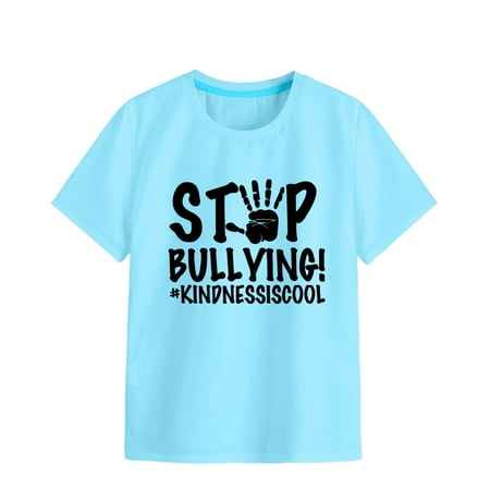 

Custom T Shirts Girls Soft Short Sleeve Crew Neck T Shirts 6 Color Printed T Shirt Comfort Colors Tshirt(Color:Blue Size:3-4 Years)