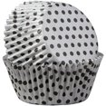 thumbnail image 3 of Wilton Silver and Black Dots Cupcake Liners, 50-Count, 3 of 3