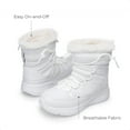 thumbnail image 5 of Kids Winter Snow Boots Slip Resistant Faux Fur Lined Windproof Warm Easy On Off for Toddler to Big Kid, 5 of 6