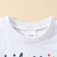 thumbnail image 6 of HAOTAGS 4th of July Tshirts with Shorts Set for Baby Boys, Holiday Summer Outfit Set White 6 Months, 6 of 9