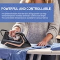 thumbnail image 6 of YAHHU 2200W Handheld Steam Iron with 250ml / 8.45 fl oz Water Tank, Professional Dry and Wet Dual Use Vertical Steaming Electric Clothes Iron for Home and Travel, Elegant Gold, 6 of 9