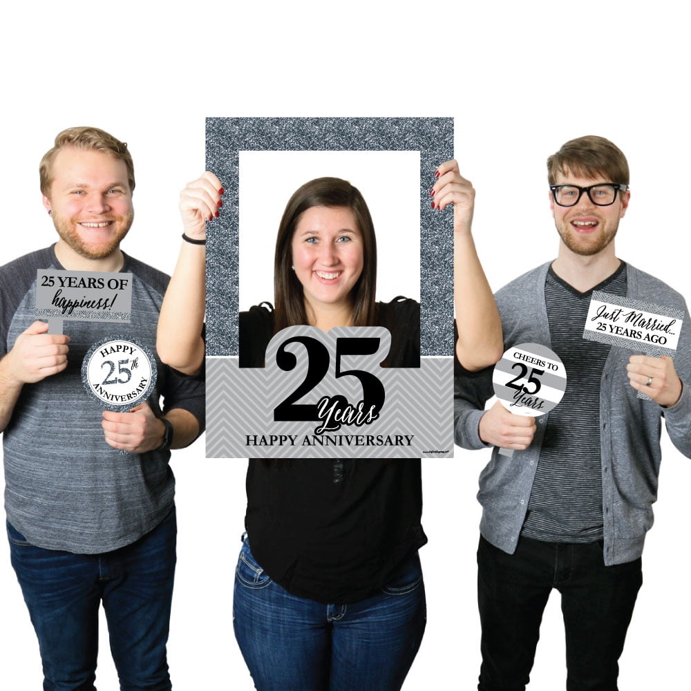 We Still Do 25th Wedding Anniversary Selfie Photo Booth Picture Frame