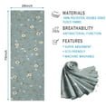 thumbnail image 2 of Pioneer Flower Floral Print Pattern Hot Yoga Mat Towel Non Slip for Hot Yoga - Quick-Drying Yoga Mat Cover with 4 Corner Pockets with Travel Bag - Hot Yoga Towel Non Slip 74"x26", 2 of 6