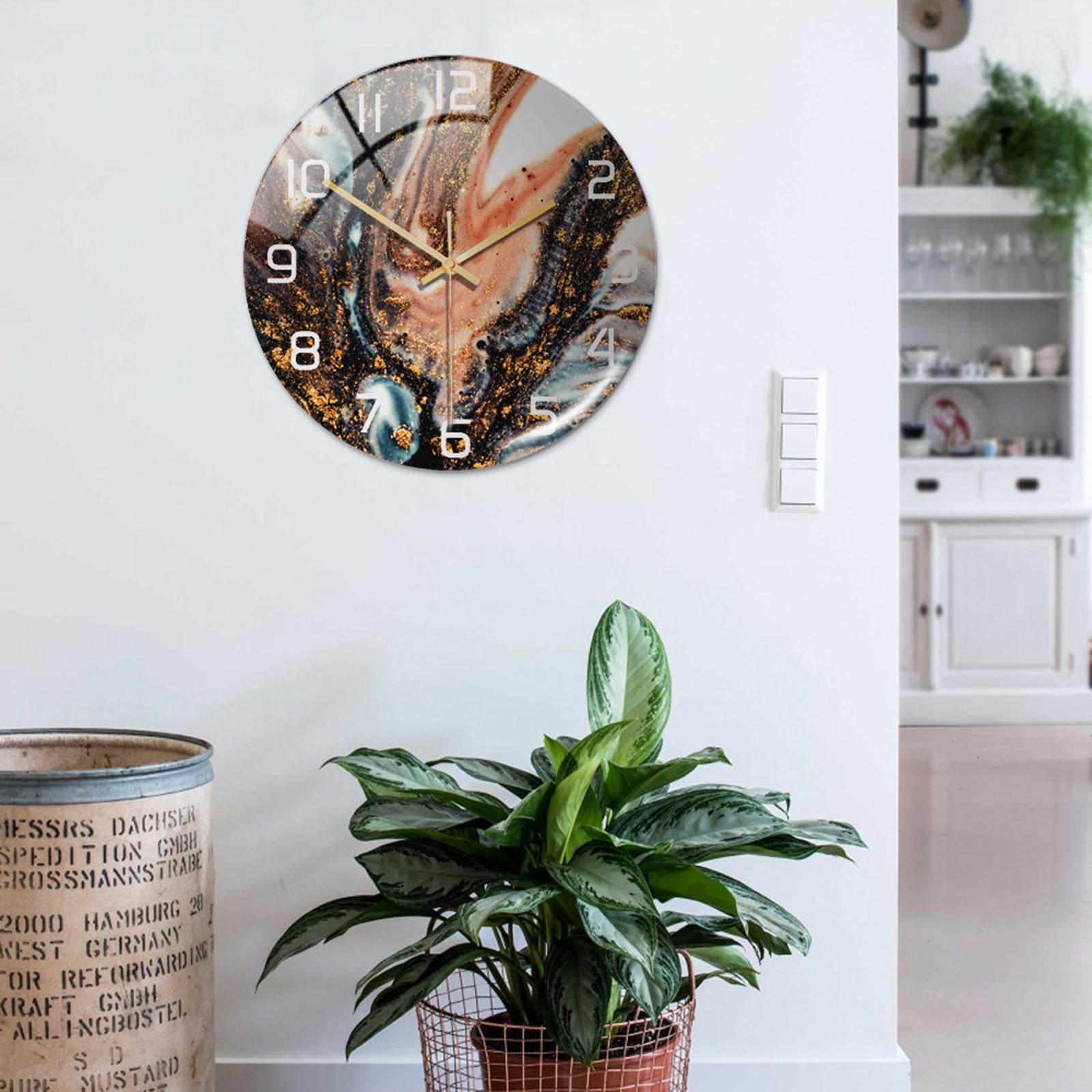 Nordic Acrylic 12" Wall Clock Battery Operated Modern Hanging Clocks