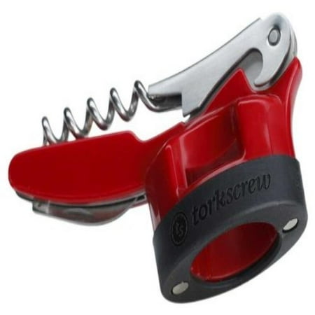 TorkScrew All In One Bottle Opener and Corkscrew, Rubio Red