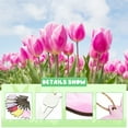 thumbnail image 3 of Pompotops Set Of 6 Wooden Hanging Flower Ornaments - Decor - Spring Easter Clearance, 3 of 8