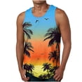thumbnail image 2 of Awdenio Mens Tank Top Graphic Tank Tops Crewneck Gym Muscle Beach Hawaii Sleeveless Shirts, 2 of 5