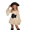 thumbnail image 3 of Sanphen Girls Pirate 2 Pieces Dress with Belt Set Halloween Party Dress Up, 3 of 9