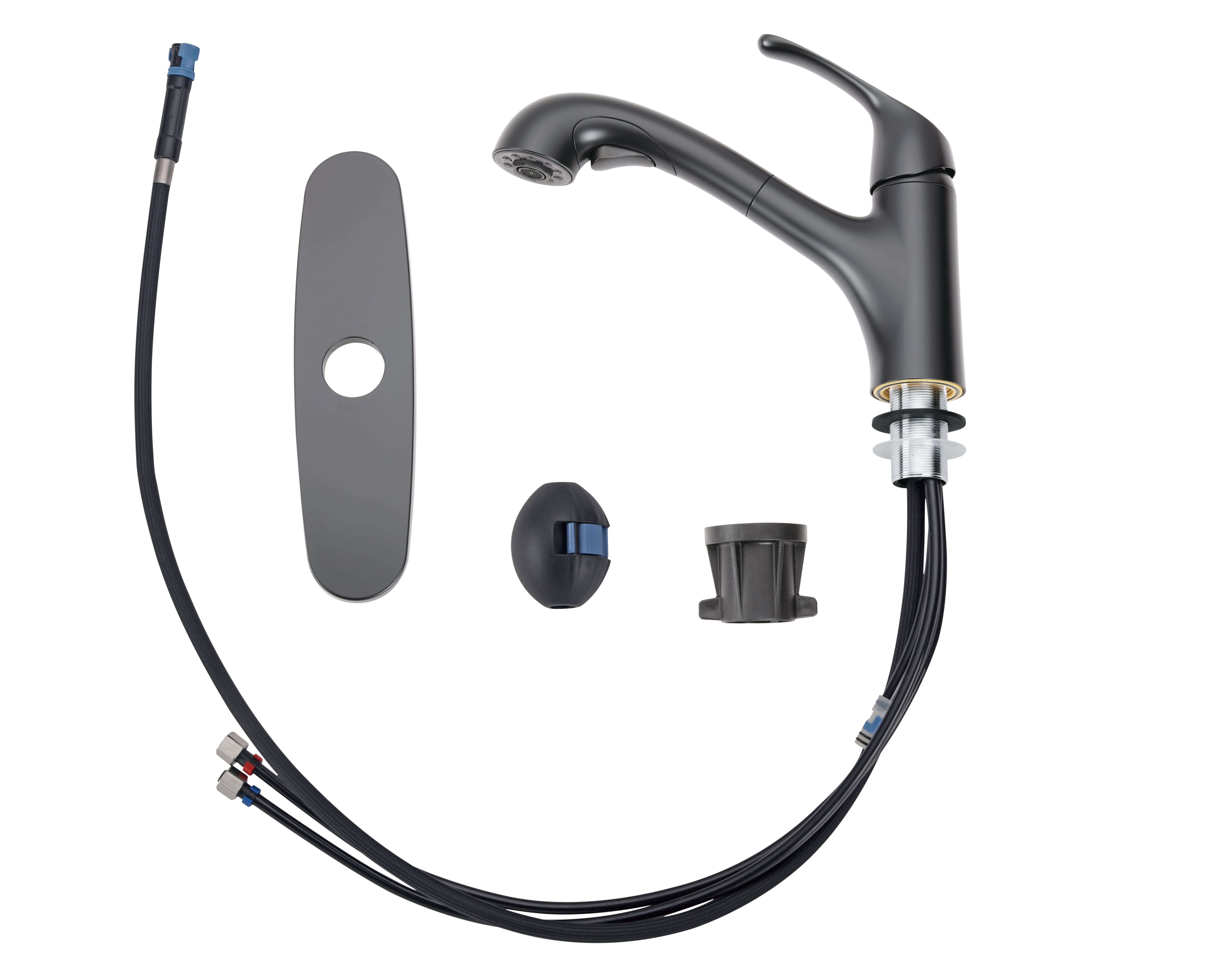 Mainstays Pull Out Kitchen Faucet in Matte Black